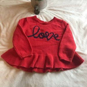 Baby Gap—Love flared sweater